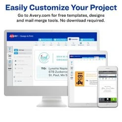 Avery Laser/InkJet Shipping Labels, Sure Feed Technology, Permanent Adhesive, 3-1/2” X 5”, 1000 Labels Per Pack (95935) -Avery shop sp57018993 s7