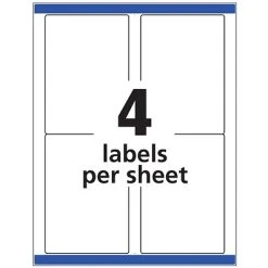 Avery Laser/InkJet Shipping Labels, Sure Feed Technology, Permanent Adhesive, 3-1/2” X 5”, 1000 Labels Per Pack (95935) -Avery shop sp57018994 s7