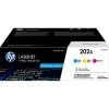 HP 202A Cyan/Magenta/Yellow Standard Yield Toner Cartridge, 3/Pack (CF500AM) -Avery shop sp58194700 s7
