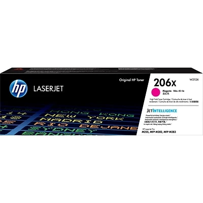 HP 206X Magenta High Yield Toner Cartridge (W2113X) 3 HP 206X Magenta High Yield Toner Cartridge (W2113X)
