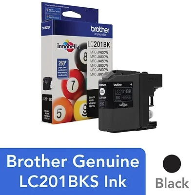 Brother LC201BKS Black Standard Yield Ink Cartridge (LC201BKS) Brother LC201BKS Black Standard Yield Ink Cartridge (LC201BKS) -Avery shop sp73453132 s7