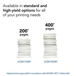 Brother LC3013Y Yellow High Yield Ink Cartridge (LC3013Y) -Avery shop sp73453198 s7