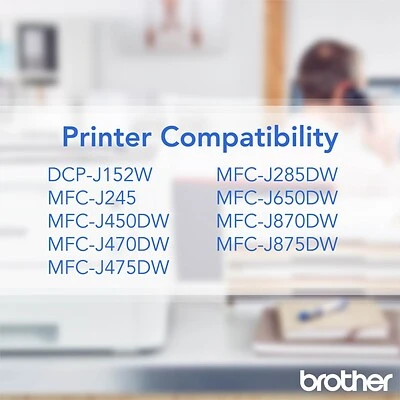 Brother LC101BK Black Standard Yield Ink Cartridge Brother LC101BK Black Standard Yield Ink Cartridge -Avery shop sp73453249 s7