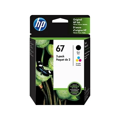 HP 67 Black/Tri-Color Standard Yield Ink Cartridge, 2/Pack (3YP29AN#140) HP 67 Black/Tri-Color Standard Yield Ink Cartridge, 2/Pack (3YP29AN#140) -Avery shop sp80550562 s7