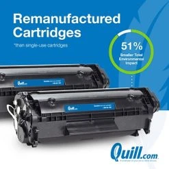 Quill Brand® Remanufactured Black Standard Yield Toner Cartridge Replacement For HP 05A (CE505D), 2/Pack (Lifetime Warranty) 8 Quill Brand® Remanufactured Black Standard Yield Toner Cartridge Replacement For HP 05A (CE505D), 2/Pack (Lifetime Warranty) -Avery shop sp85556680 s7 6