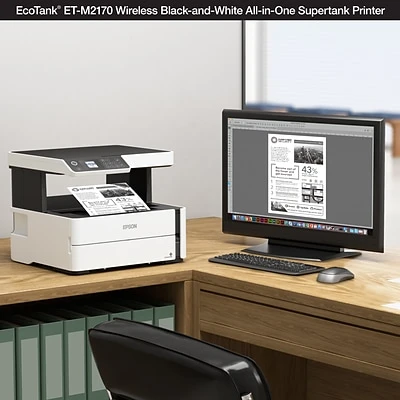 Printers Epson EcoTank® ET-M2170 Wireless Monochrome All-in-One SuperTank Printer - Image 7